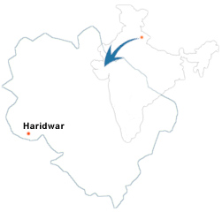 Mappa di Haridwar